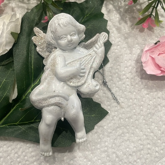Sparkling White Angel Christmas Ornament - Picture 8 of 10